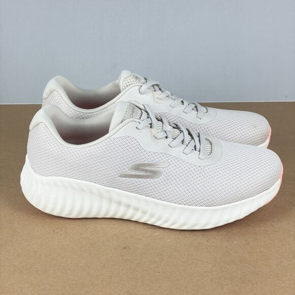 Skechers Go Run Now Calumet No Tie Running Shoes Womens 11 Natural Low Top - Picture 3 of 10